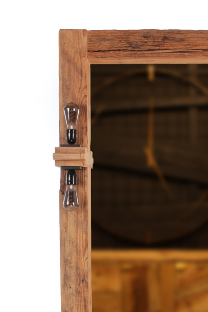 lustro LOG LIGHT z bali z UPCYKLINGU