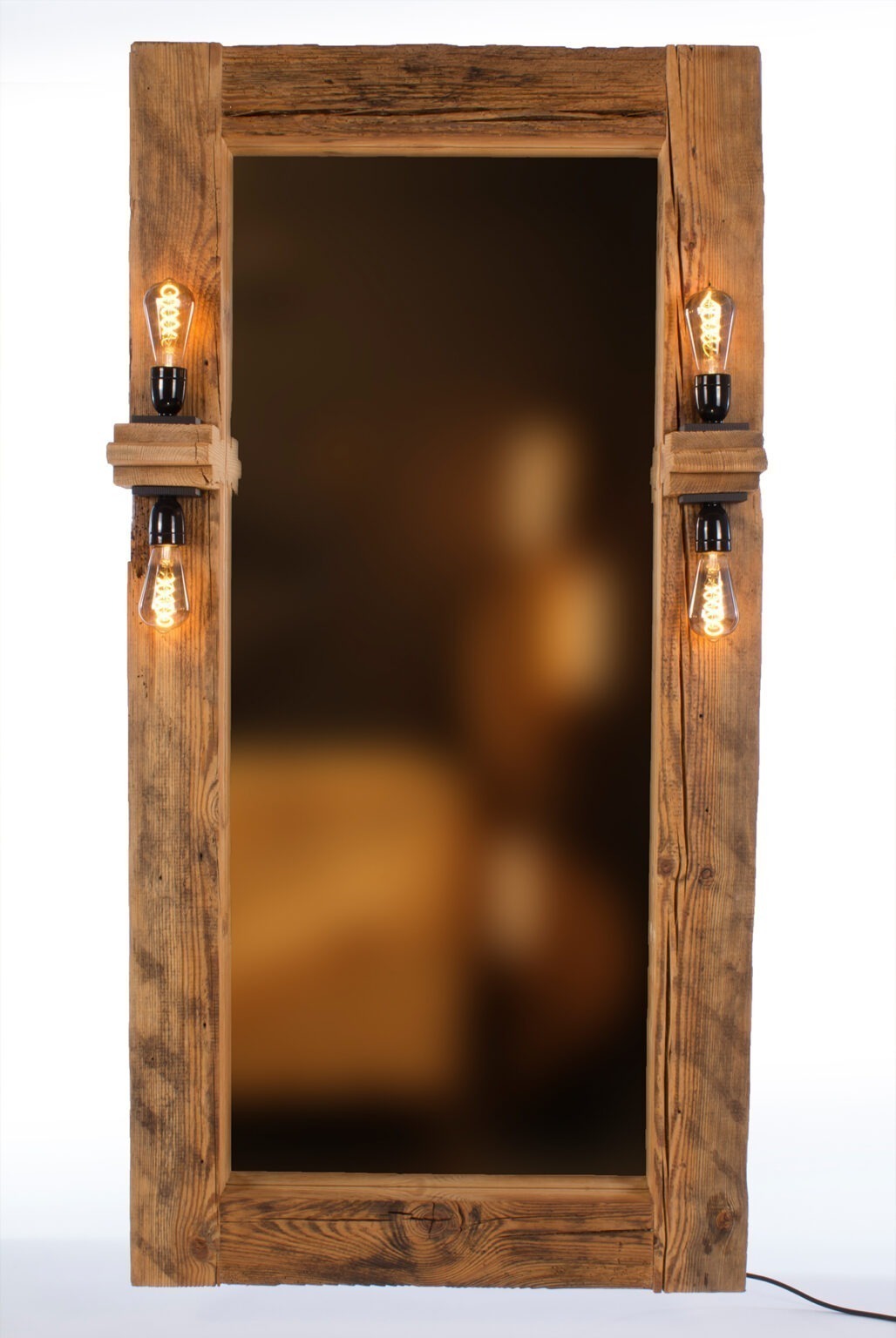 lustro LOG LIGHT z starych bali